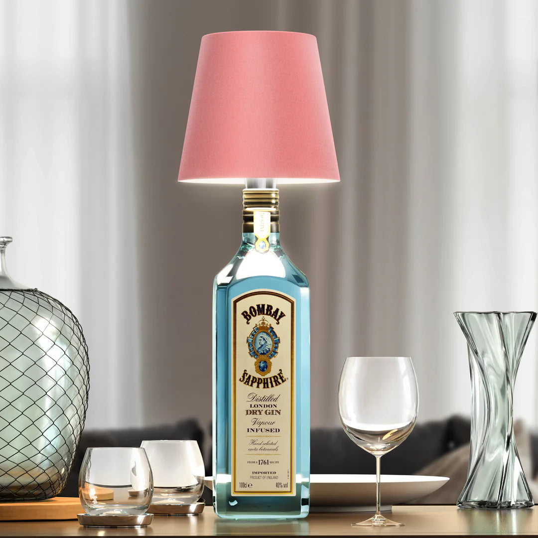 Creative DIY Bottle Lamp, Unique Small Table Lamp, Modern Decorative Night Light for Modern Homes