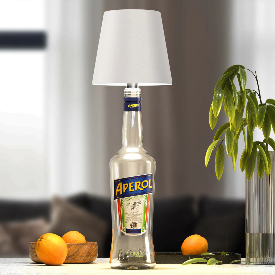 Creative DIY Bottle Lamp, Unique Small Table Lamp, Modern Decorative Night Light for Modern Homes