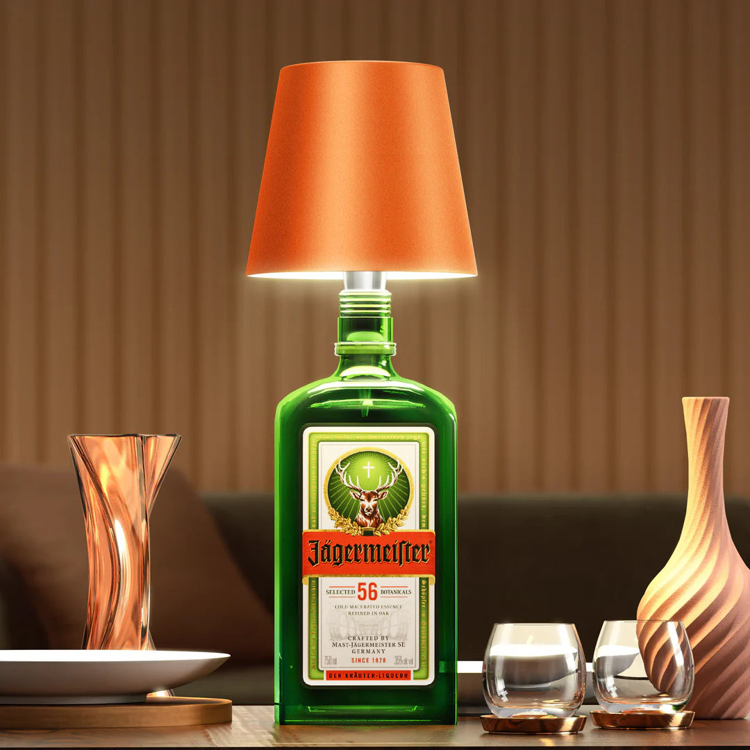 Creative DIY Bottle Lamp, Unique Small Table Lamp, Modern Decorative Night Light for Modern Homes