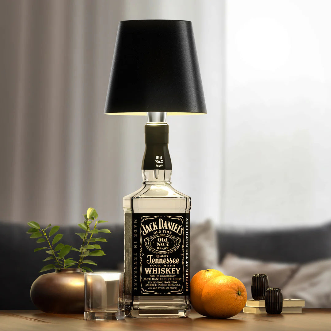 Creative DIY Bottle Lamp, Unique Small Table Lamp, Modern Decorative Night Light for Modern Homes