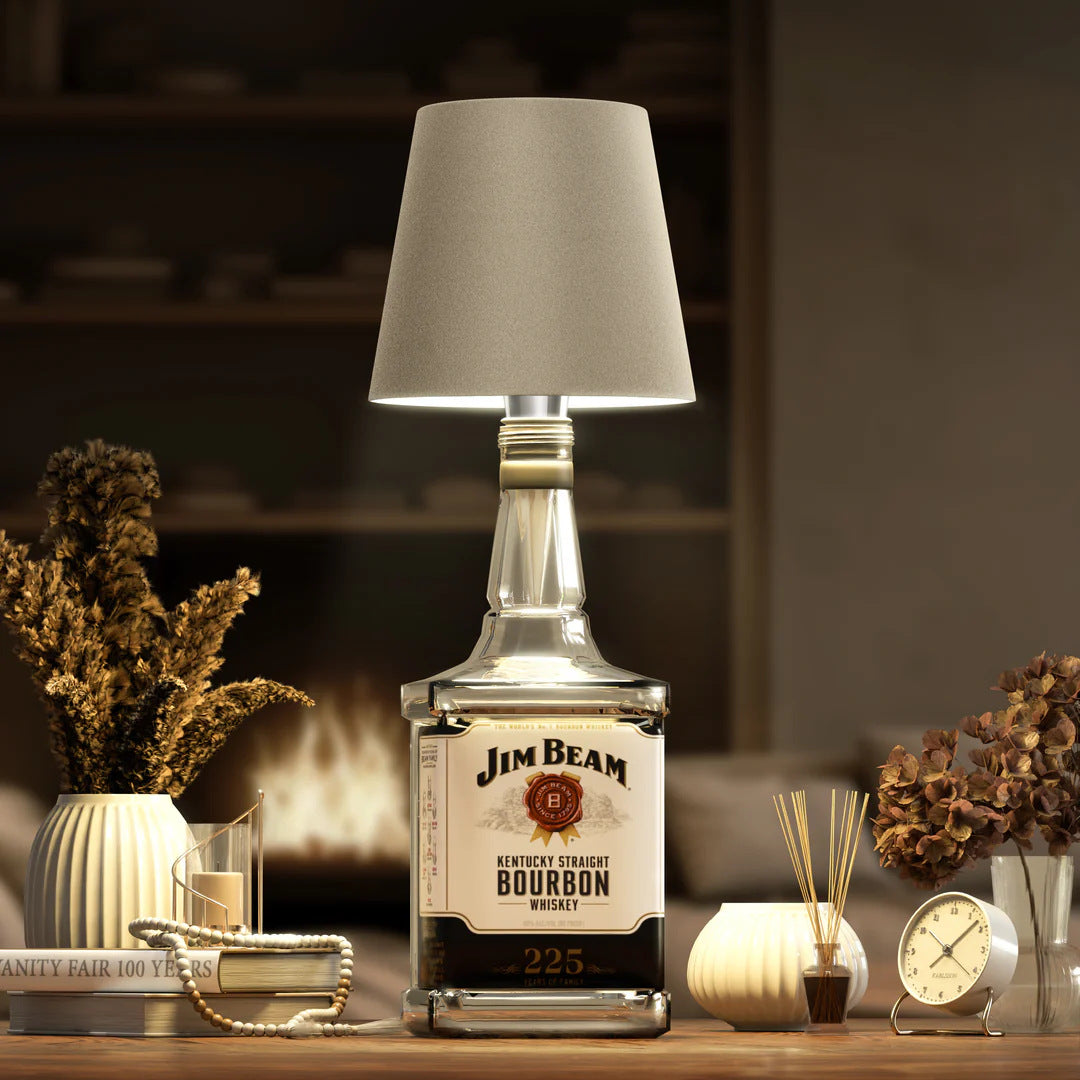 Creative DIY Bottle Lamp, Unique Small Table Lamp, Modern Decorative Night Light for Modern Homes