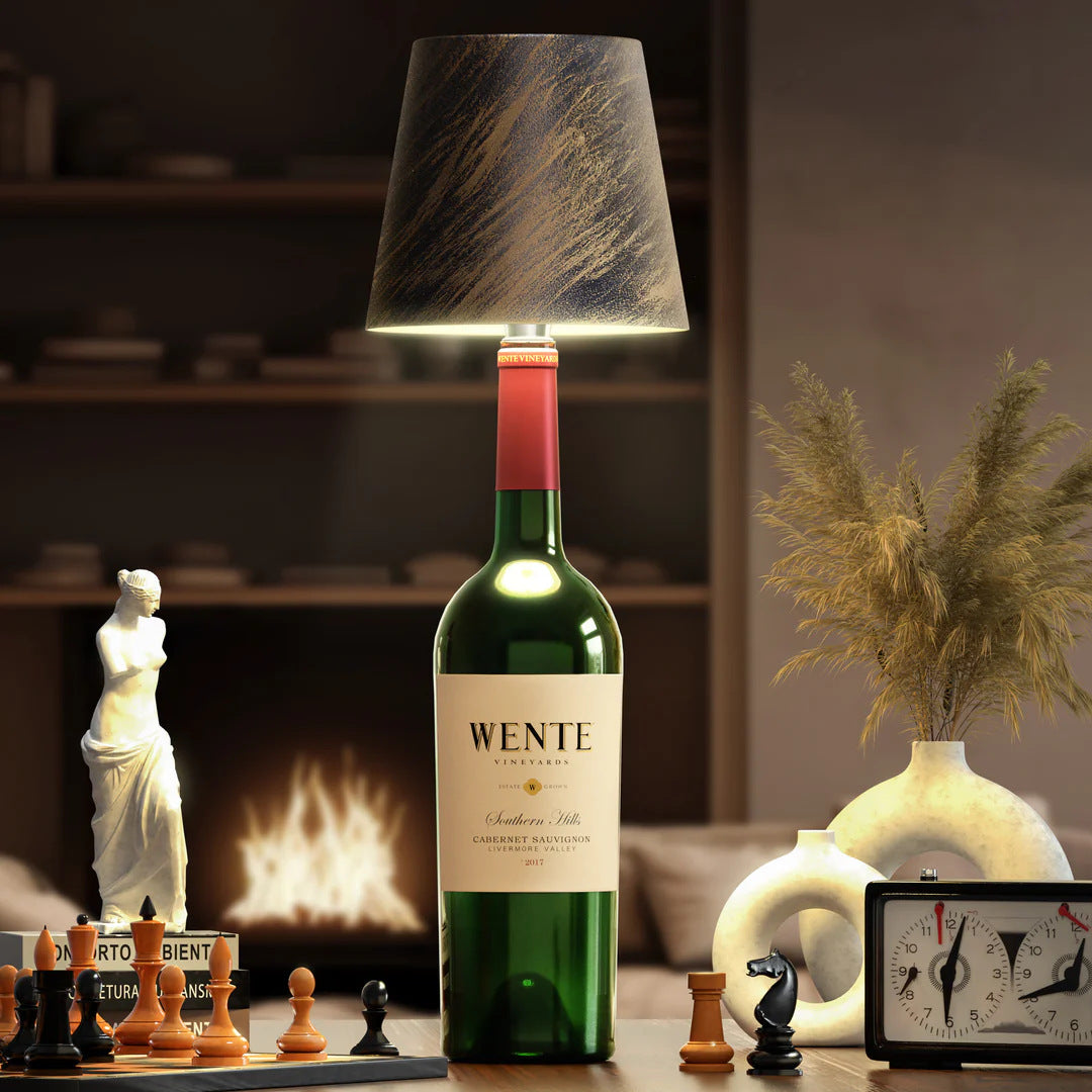 Creative DIY Bottle Lamp, Unique Small Table Lamp, Modern Decorative Night Light for Modern Homes