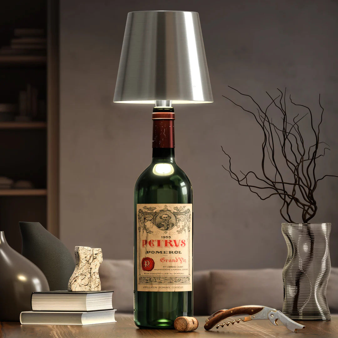 Creative DIY Bottle Lamp, Unique Small Table Lamp, Modern Decorative Night Light for Modern Homes