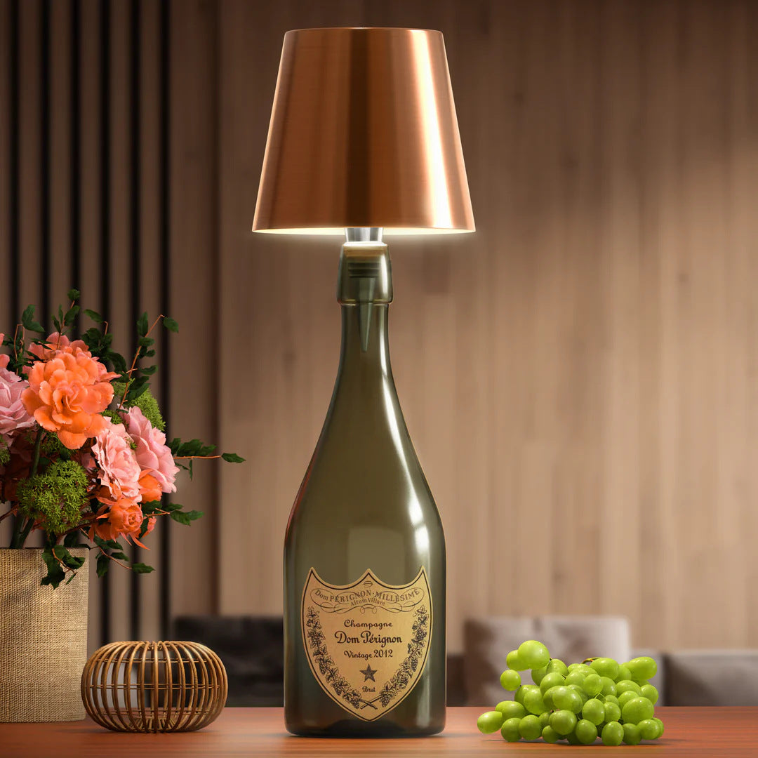 Creative DIY Bottle Lamp, Unique Small Table Lamp, Modern Decorative Night Light for Modern Homes