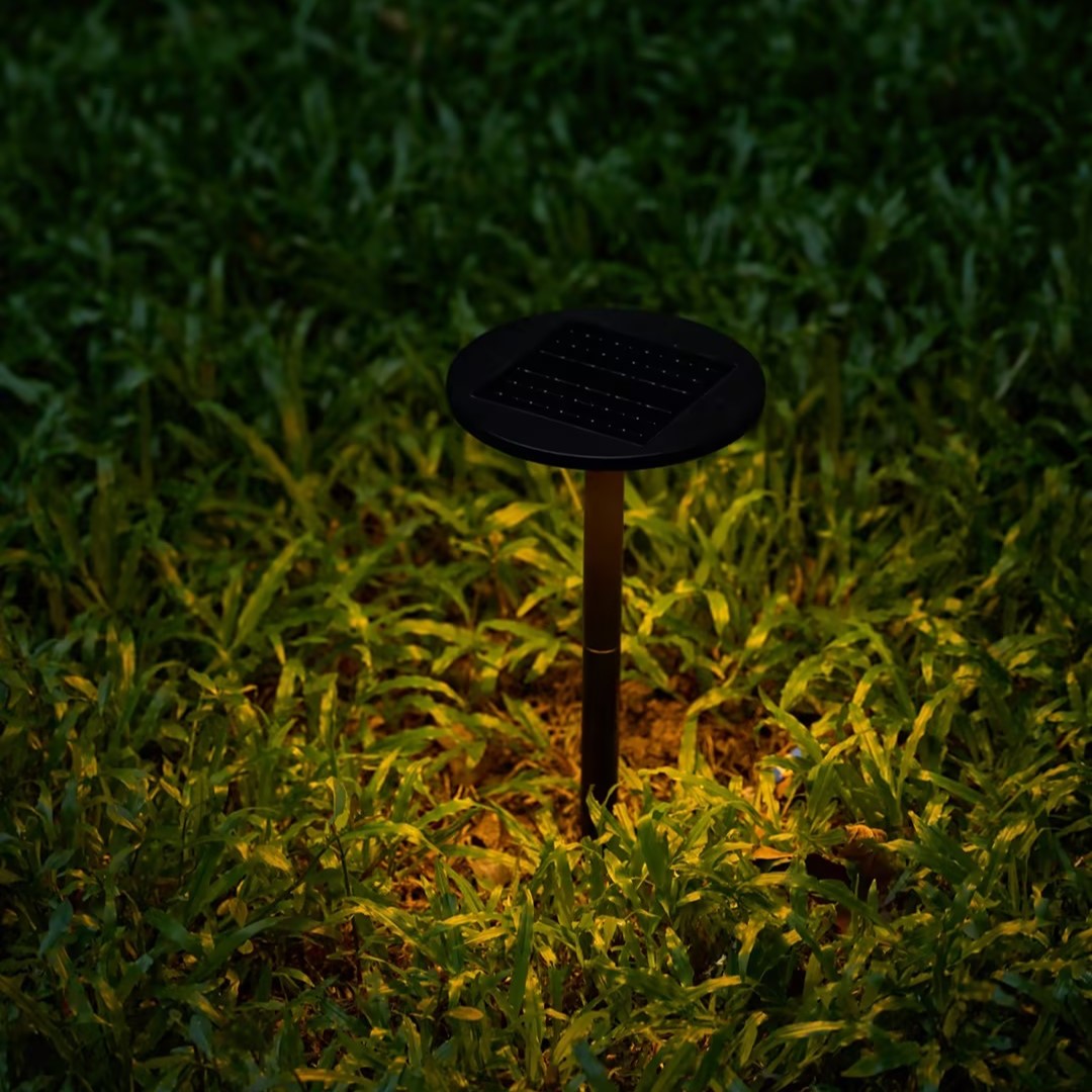 Waterproof LED Disc Lawn Solar Channel Light